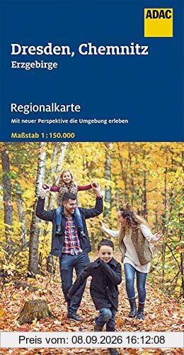 ADAC Regionalkarte Blatt 10 Dresden, Chemnitz: Erzgebirge 1:150.000 (ADAC Regionalkarten 1:150.000)
