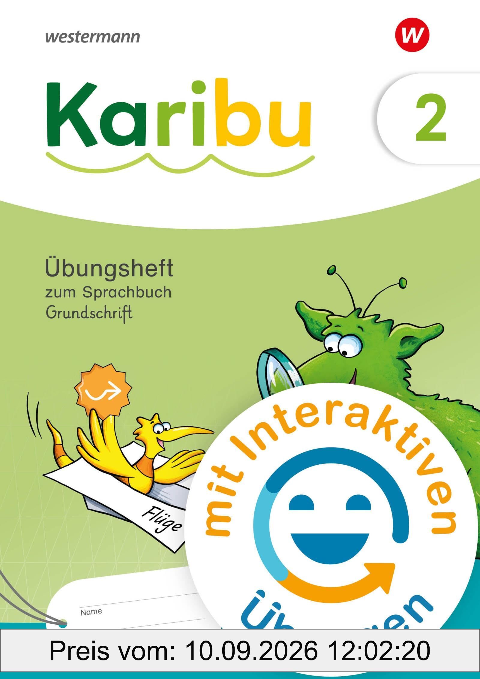 Karibu Übungsheft 2 Grundschrift mit interaktiven Übungen zum Sprachbuch: Ausgabe 2024