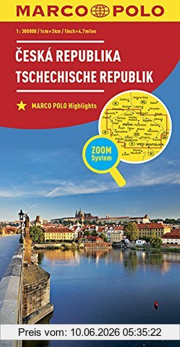 Collectif Marco Polo Länderkarte Tschechische Republik 1, 300 000 (Marco Polo Länderkarten)