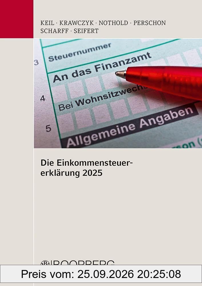 Die Einkommensteuererklärung 2025: Mitarbeiterfortbildung, Stand: November 2025