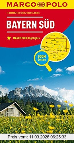 MairDumont Marco Polo Karte Deutschland Blatt 13 Bayern Süd 1, 200 000 (Marco Polo Karte 1, 200000)