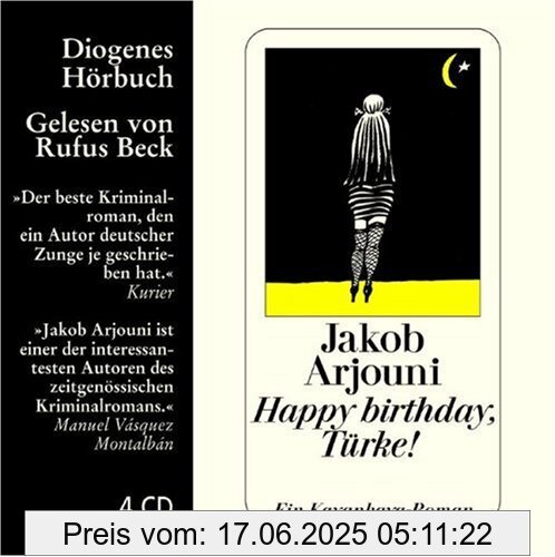 Binding : Audio CD, Edition : Ungekürzte Lesung., Label : Diogenes, Publisher : Diogenes, NumberOfDiscs : 4, NumberOfItems : 4, Format : Audiobook, medium : Audio CD, publicationDate : 2006-12-01, authors : Jakob Arjouni, narrators : Rufus Beck, languages : german, ISBN : 3257800614