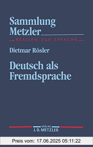 Binding : Taschenbuch, Label : J.B. Metzler, Publisher : J.B. Metzler, medium : Taschenbuch, numberOfPages : 212, publicationDate : 1994-05-03, authors : Dietmar Rösler, ISBN : 3476102807