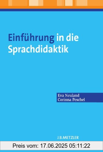 Binding : Broschiert, Label : Metzler, J B, Publisher : Metzler, J B, medium : Broschiert, numberOfPages : 309, publicationDate : 2013-10-15, authors : Eva Neuland, Corinna Peschel, languages : german, ISBN : 3476023745