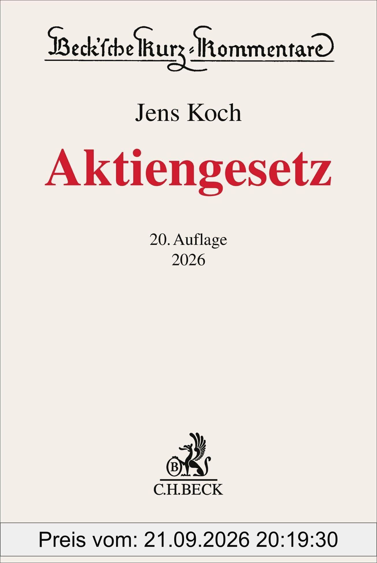Aktiengesetz. AktG