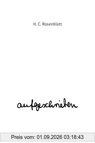 aufgeschrieben: Eine Novelle