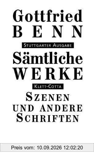Sämtliche Werke Bd. 7/1: Szenen und andere Schriften