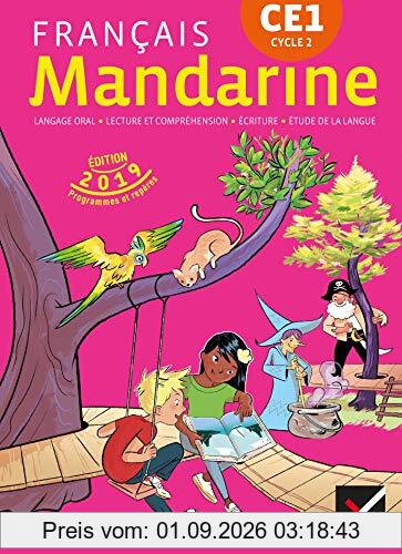 Mandarine, français CE1, cycle 2 : langage oral, lecture et compréhension, écriture, étude de la langue