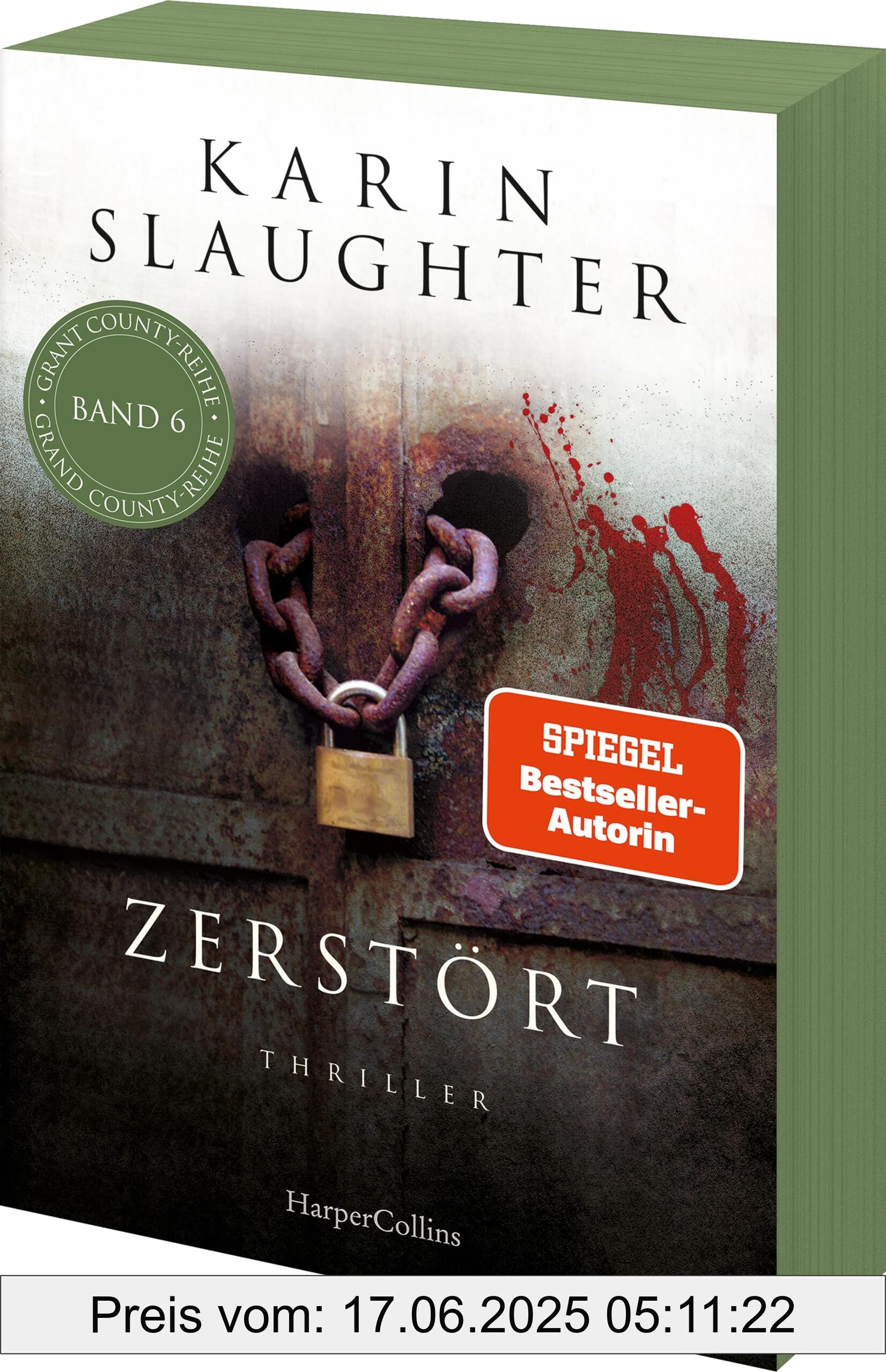 Brand : HarperCollins, Binding : paperback, Edition : 1., Label : Zerstört : Thriller | Von der SPIEGEL-Bestsellerautorin | Ein neuer und gefährlicher Fall für Sara Linton | Mit exklusivem Farbschnitt in limitierter Erstauflage (Grant-County-Serie, Band 6), medium : paperback, numberOfPages : 496, publicationDate : 2024-11-19, languages : german, ISBN : 3365008438