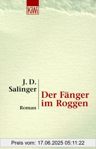 Binding : Sondereinband, Label : Kiepenheuer & Witsch, Publisher : Kiepenheuer & Witsch, medium : Broschiert, numberOfPages : 270, publicationDate : 2001-01-01, authors : Jerome D. Salinger, languages : german, ISBN : 3462030663