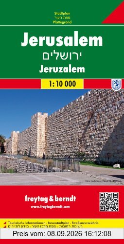 Freytag Berndt Stadtpläne, Jerusalem - Maßstab 1:10.000