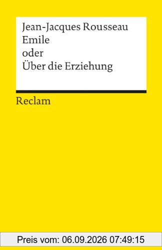Universal-Bibliothek Nr. 901: Emile oder über die Erziehung