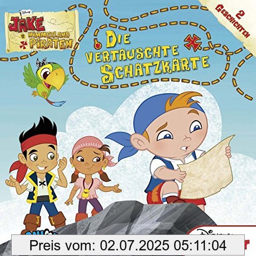 Die Buchhandlung in Oelde hat das Buch Jake und die Nimmerland Piraten - Die vertauschte Schatzkarte: 2 Geschichten