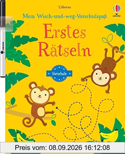 Mein Wisch-und-weg-Vorschulspaß: Erstes Rätseln: Wisch-und-weg mit abwischbarem Stift – ab 4 Jahren – üben für die Vorschule (Wisch-und-weg-Vorschulspaß-Reihe)