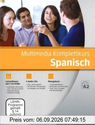 Multimedia Komplettkurs Spanisch: Buch mit 4 Audio-CDs und 2 CD-ROMs