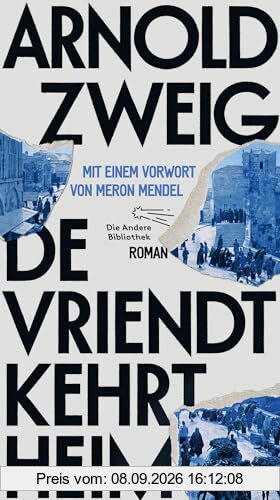 De Vriendt kehrt heim: Roman (Die Andere Bibliothek, Band 476)