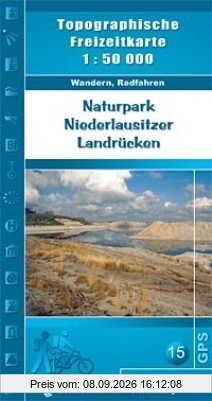 Naturpark Niederlausitzer Landrücken: Topographische Freizeitkarte 1:50000