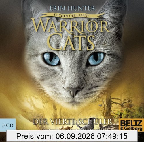 Warrior Cats - Zeichen der Sterne. Der vierte Schüler: IV, Folge 1, gelesen von Marlen Diekhoff, 5 CDs in der Multibox, 6 Std. 25 Min.