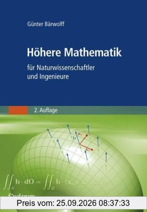 Höhere Mathematik für Naturwissenschaftler und Ingenieure