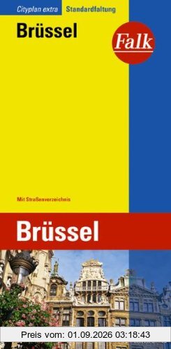 Falk Cityplan Extra Standardfaltung International Brüssel / Bruxelles mit Straßenverzeichnis