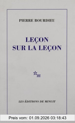 Leçon sur la leçon