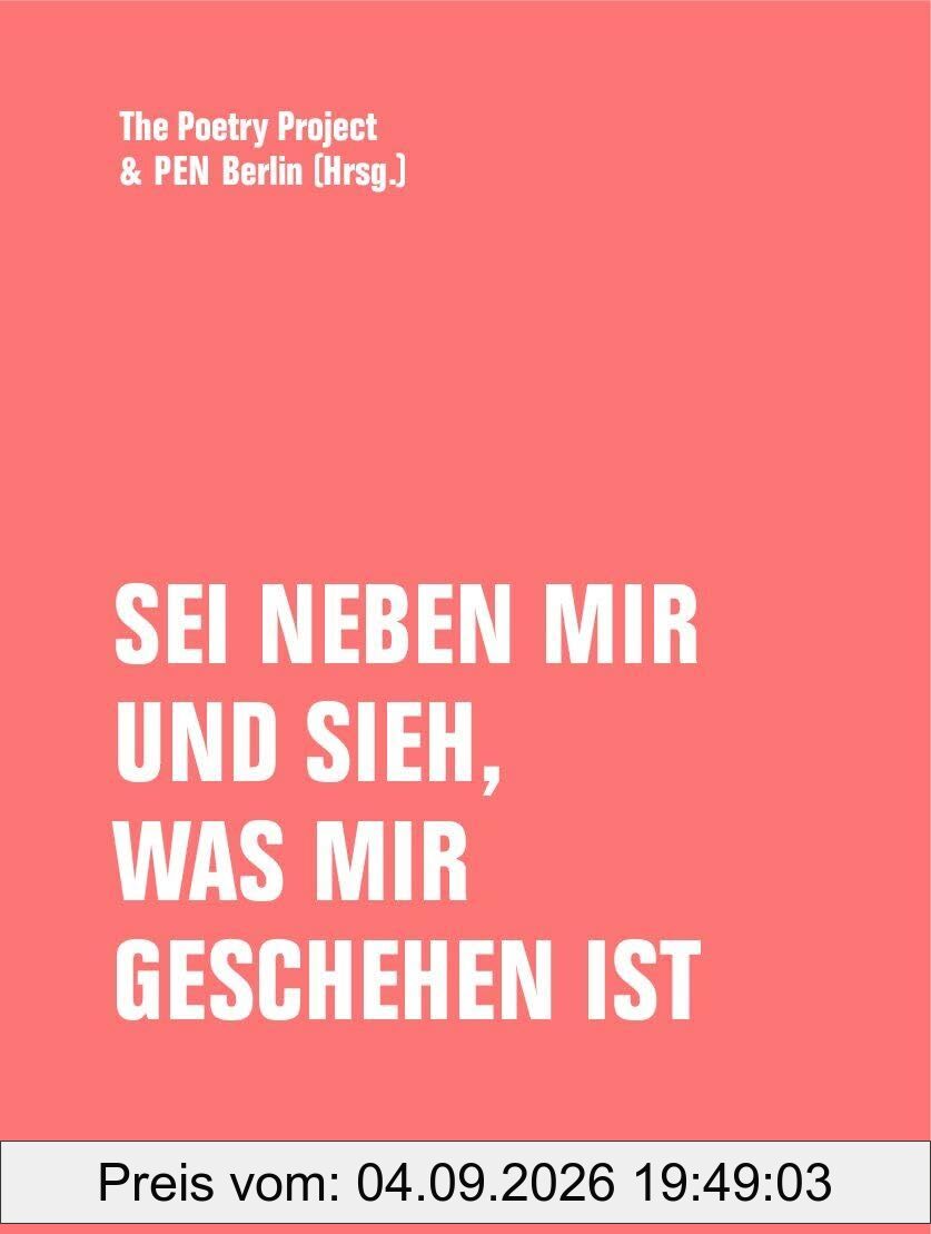 Sei neben mir und sieh, was mir geschehen ist