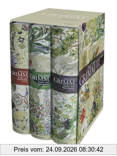 Kinder- und Hausmärchen: Ausgabe letzter Hand mit den Originalanmerkungen der Brüder Grimm. Drei Bände in einer Kassette