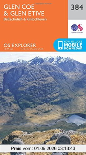 Glen Coe 1 : 25 000 (OS Explorer Map)