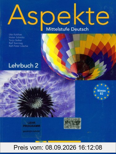 Aspekte 2 (B2) - Lehrbuch mit DVD: Mittelstufe Deutsch