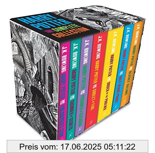 Brand : Bloomsbury Trade; Bloomsbury Children'S Books, Binding : Taschenbuch, Label : Bloomsbury UK, Publisher : Bloomsbury UK, NumberOfItems : 7, medium : Taschenbuch, numberOfPages : 3872, publicationDate : 2018-09-06, authors : Rowling, Joanne K., ISBN : 1408898659