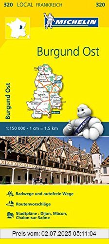 Die Buchhandlung in Oelde hat das Buch Michelin Burgund Ost: Straßen- und Tourismuskarte 1:150.000 (MICHELIN Localkarten)