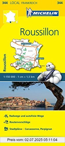 Die Buchhandlung in Oelde hat das Buch Michelin Roussillon: Straßen- und Tourismuskarte 1:150.000 (MICHELIN Localkarten)