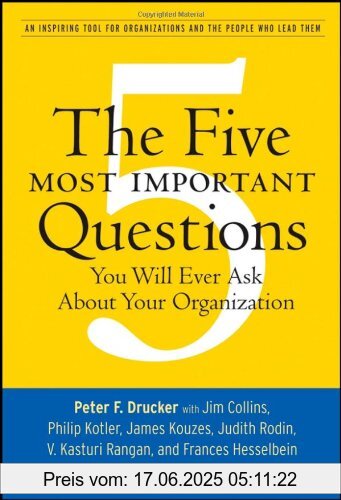 Binding : Taschenbuch, Edition : 1. Auflage, Label : John Wiley & Sons, Publisher : John Wiley & Sons, NumberOfItems : 1, medium : Taschenbuch, numberOfPages : 144, publicationDate : 2008-05-16, authors : Drucker, Peter F., publishers : Leader to Leader Institute (Formerly The Drucker Foundation), languages : english, ISBN : 0470227567