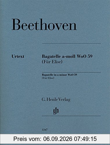 Klavierstück a-moll WoO 59 (Für Elise)