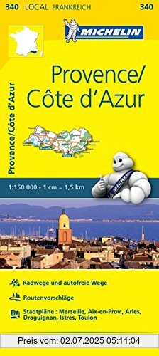 Die Buchhandlung in Oelde hat das Buch Michelin Provence - Cote d'Azur: Straßen- und Tourismuskarte 1:150.000 (MICHELIN Localkarten)