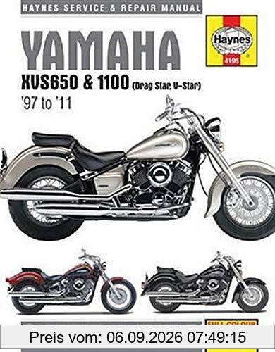Yamaha XVS650 & 1100 Drag Star/V-Star (97 - 11): 1997 to 2011 (Haynes Service & Repair Manual)