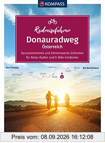KOMPASS RadReiseFührer Donauradweg Österreich (KOMPASS-Fahrradführer, Band 6914)