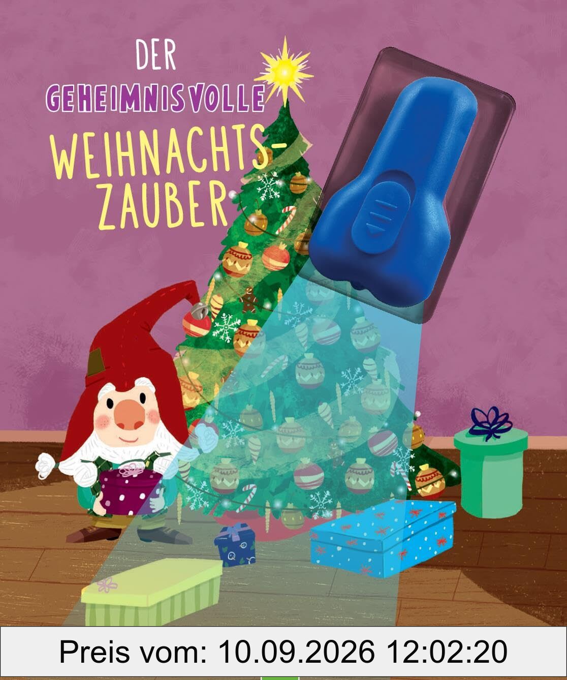 Der geheimnisvolle Weihnachtszauber: Vorlesegeschichte mit UV-Licht-Elementen für Kinder ab 3 Jahren. Taschenlampenbuch
