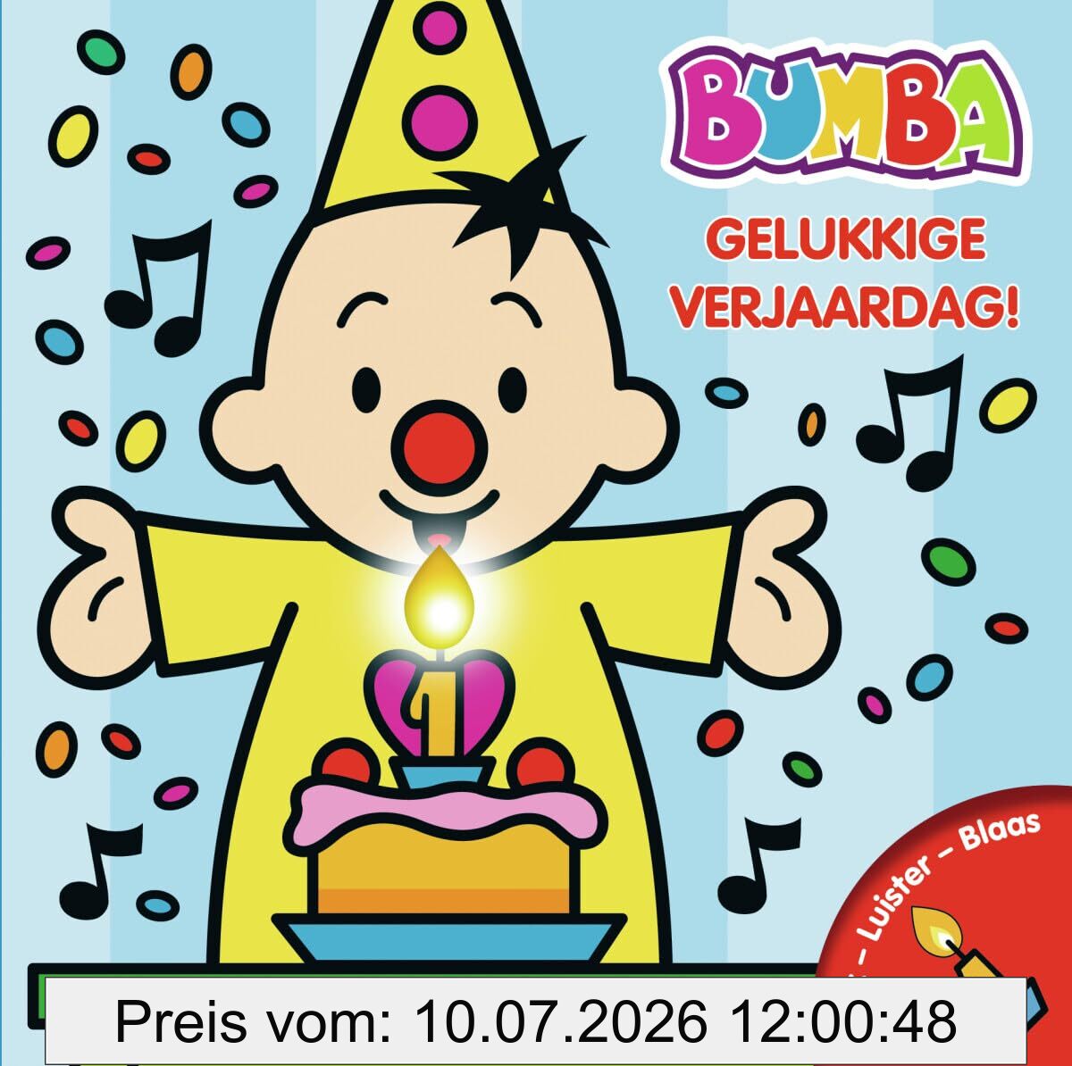 Jan Maillard Gelukkige Verjaardag!, Verjaardagsboek Met Kaars En Muziek (Bumba)