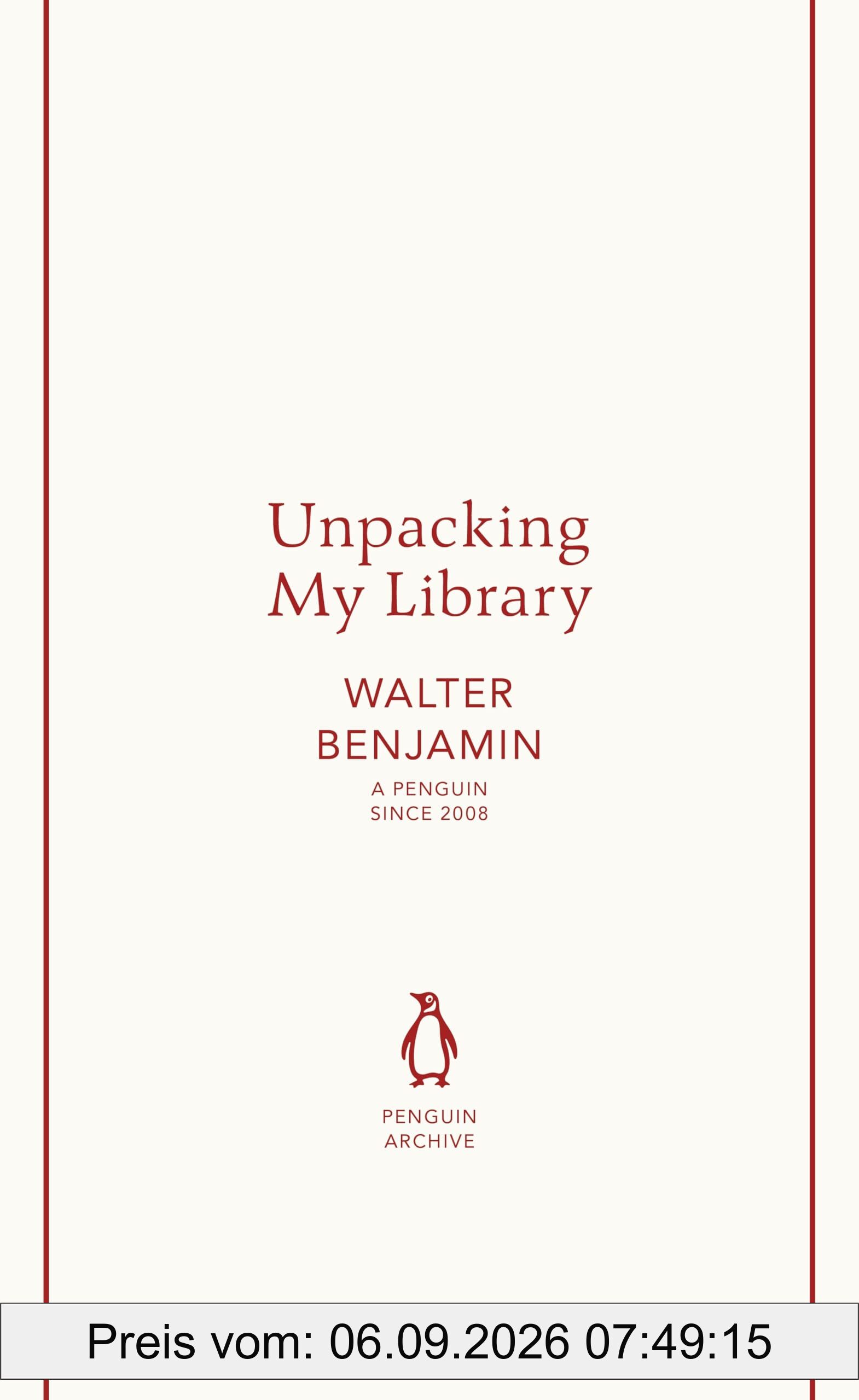 Unpacking My Library: Benjamin Walter (Penguin Archive)