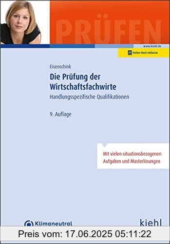 Binding : Taschenbuch, Edition : 9., aktualisierte Auflage. Online-Buch inklusive, Label : NWB Verlag, Publisher : NWB Verlag, medium : Taschenbuch, numberOfPages : 1168, publicationDate : 2022-12-21, authors : Christian Eisenschink, ISBN : 3470605696