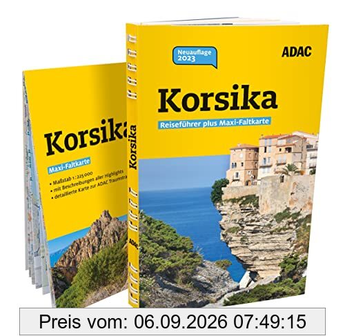 ADAC Reiseführer plus Korsika: Mit Maxi-Faltkarte und praktischer Spiralbindung