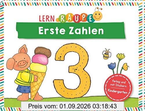 Lernraupe – Erste Zahlen: Übungen und Rätsel für Kindergartenkinder