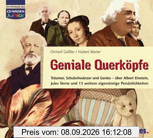 CD WISSEN Junior - Geniale Querköpfe - Jules Verne und 15 weitere eigensinnige Persönlichkeiten, 3 CDs
