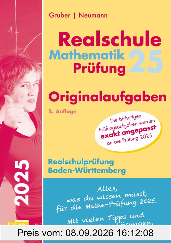 Mathematik-Prüfung 2025 Originalaufgaben Realschule Baden-Württemberg