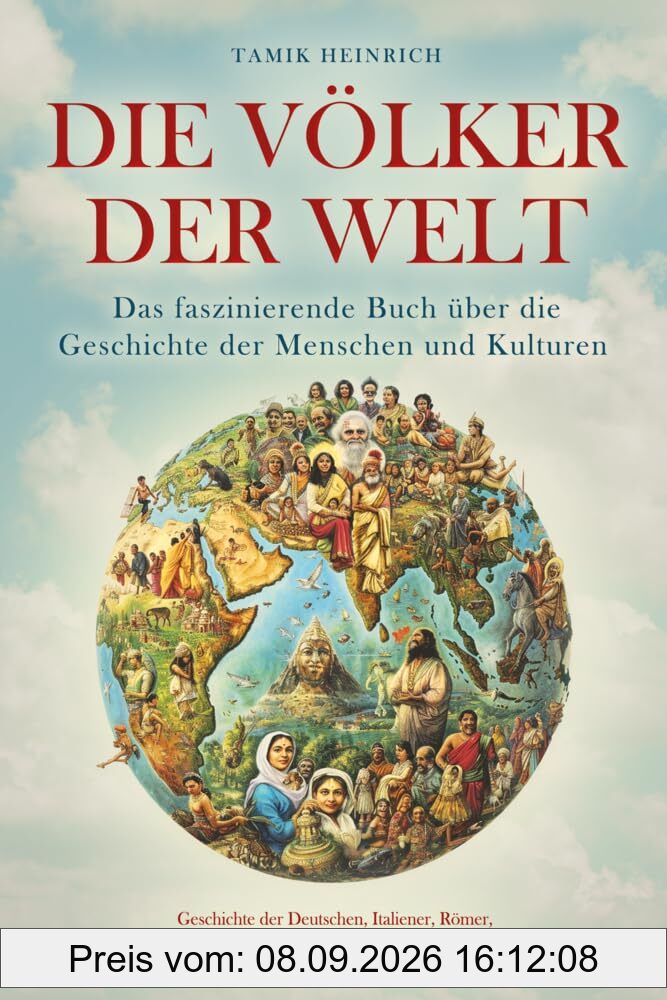Die Völker der Welt - Das faszinierende Buch über die Geschichte der Menschen und Kulturen: inkl. Geschichte der Deutschen, Italiener, Römer, Türken, Russen, Polen uvm. für ein breites Allgemeinwissen