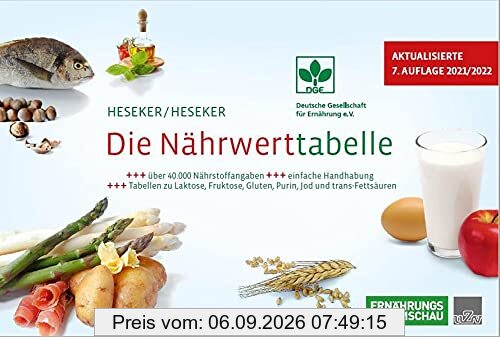 Die Nährwerttabelle 2021/2022, 7. Auflage