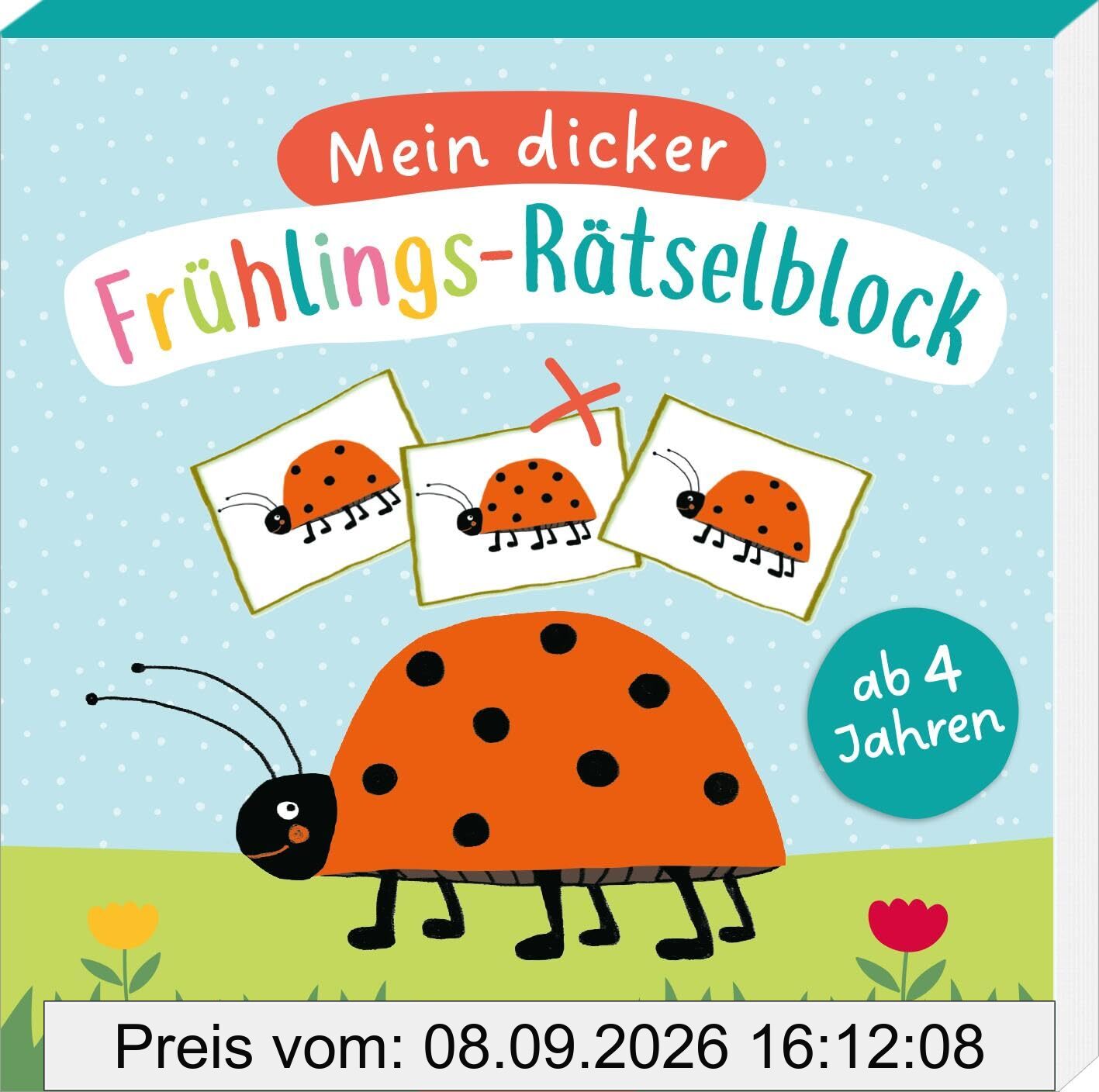 Mein dicker Frühlings-Rätselblock: Für Kinder ab 4 Jahren