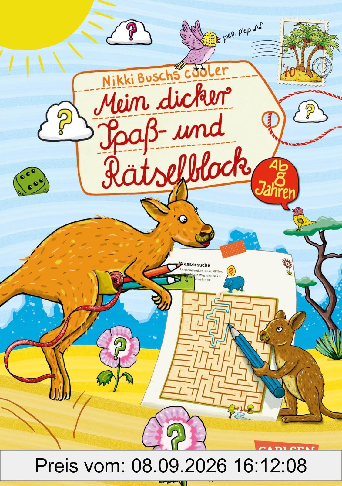 Rätselspaß Grundschule: Mein dicker Spaß- und Rätselblock: Ab 8 Jahren | Rätsel für Freizeit und Ferien für Mädchen und Jungen