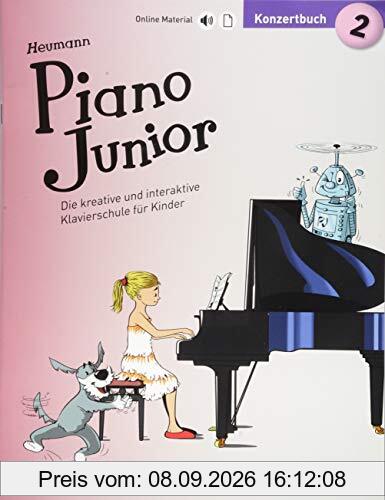 Piano Junior: Konzertbuch 2: Die kreative und interaktive Klavierschule für Kinder. Band 2. Klavier. (Piano Junior - deutsche Ausgabe)